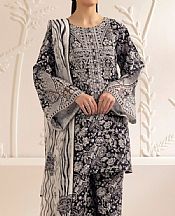Mohagni Black/Off White Lawn Suit- Pakistani Lawn Dress