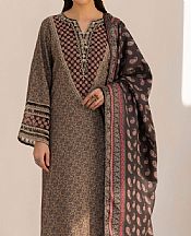 Mohagni Grey/Tan Dhanak Suit- Pakistani Winter Dress