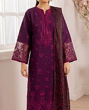 Mohagni Egg Plant Lawn Suit- Pakistani Lawn Dress