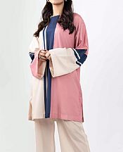 Mor To Go Color Block Pink- Pakistani Designer Chiffon Suit