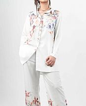 Mor To Go Floral Co-ord Set- Pakistani Designer Chiffon Suit