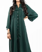 Mor To Go Green Retro- Pakistani Chiffon Dress