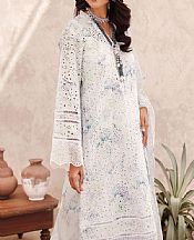 Motifz White Lawn Suit- Pakistani Designer Lawn Suits