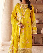 Motifz Mustard Lawn Suit- Pakistani Lawn Dress