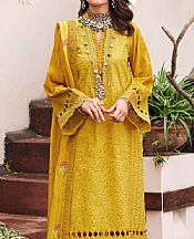 Motifz Saffron Yellow Lawn Suit- Pakistani Designer Lawn Suits