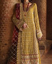 Motifz Olive Crinkle Chiffon Suit- Pakistani Chiffon Dress
