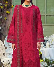 Motifz Bright Maroon Lawn Suit- Pakistani Designer Lawn Suits