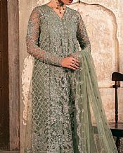 Motifz Sage Green Net Suit- Pakistani Designer Chiffon Suit