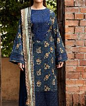 Motifz Navy Cambric Suit- Pakistani Winter Clothing