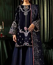 Motifz Dark Blue Velvet Suit- Pakistani Winter Dress