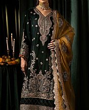 Motifz Green Velvet Suit- Pakistani Winter Dress