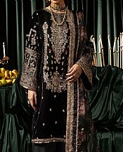 Motifz Black Velvet Suit- Pakistani Winter Clothing