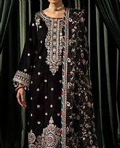 Motifz Black Velvet Suit- Pakistani Winter Dress