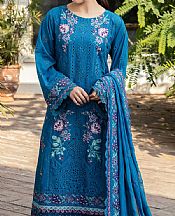 Motifz Denim Blue Lawn Suit- Pakistani Lawn Dress
