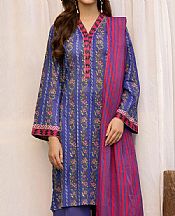 Navy Blue Lawn Suit