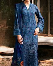 Motifz Denim Blue Lawn Suit- Pakistani Designer Lawn Suits