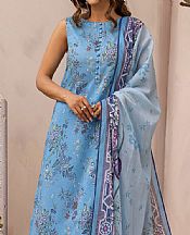 Motifz Pastel Blue Lawn Suit- Pakistani Lawn Dress