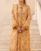 Motifz Sand Gold Lawn Suit- Pakistani Designer Lawn Suits