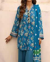 Motifz Muted Blue Lawn Suit- Pakistani Designer Lawn Suits