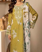 Motifz Lime Green Lawn Suit- Pakistani Lawn Dress