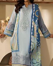 Motifz Cadet Blue Lawn Suit- Pakistani Designer Lawn Suits