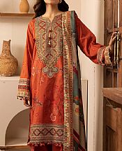 Motifz Safety Orange Lawn Suit- Pakistani Designer Lawn Suits