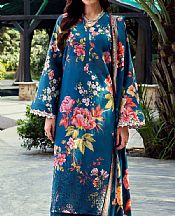 Denim Blue Lawn Suit