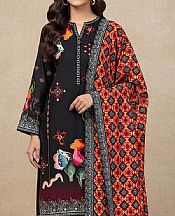 Motifz Black Khaddar Suit- Pakistani Winter Clothing