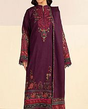 Motifz Purple Linen Suit- Pakistani Winter Dress