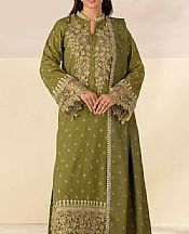Motifz Leaf Green Linen Suit- Pakistani Winter Dress