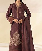 Motifz Mauve Linen Suit- Pakistani Winter Dress