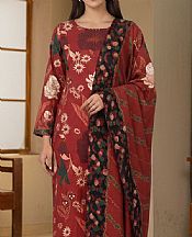 Motifz Rust Khaddar Suit- Pakistani Winter Dress