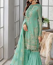Motifz Mint Green Chiffon Suit- Pakistani Designer Chiffon Suit