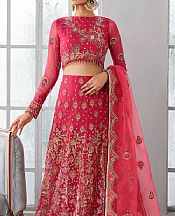 Cerise Pink Chiffon Suit- Pakistani Designer Chiffon Suit