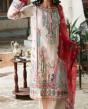 Off-white Cotton Satin Suit- Pakistani Winter Clothing