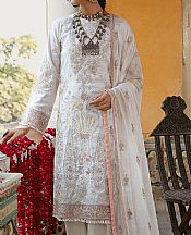 White Cotton Satin Suit- Pakistani Winter Dress