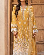 Motifz Mustard Lawn Suit- Pakistani Lawn Dress