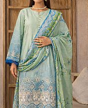Motifz Turquoise/Blue Lawn Suit- Pakistani Designer Lawn Suits