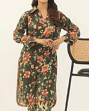 Motifz Green Lawn Suit (2 pcs)- Pakistani Designer Lawn Suits