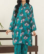 Motifz Teal Lawn Suit (2 pcs)- Pakistani Designer Lawn Suits