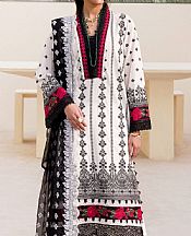 Motifz White/Black Cambric Suit- Pakistani Winter Clothing