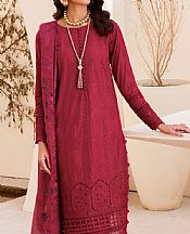 Motifz Deep Carmine Cambric Suit- Pakistani Winter Dress