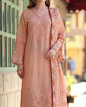 Peach Lawn Suit