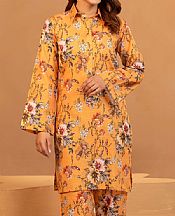Motifz Pastel Orange Khaddar Suit (2 pcs)- Pakistani Winter Dress