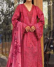 Motifz Brick Red Lawn Suit- Pakistani Designer Lawn Suits