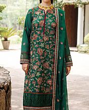 Motifz Dark Green Lawn Suit- Pakistani Lawn Dress