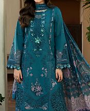 Motifz Teal Lawn Suit- Pakistani Designer Lawn Suits