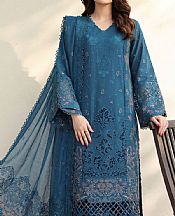 Motifz Denim Blue Lawn Suit- Pakistani Lawn Dress