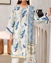 Motifz Off White/Blue Lawn Suit- Pakistani Lawn Dress