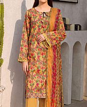 Motifz Pastel Orange Lawn Suit- Pakistani Designer Lawn Suits